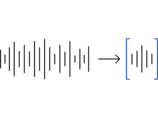A long waveform trimmed to a short one between two trim handles.