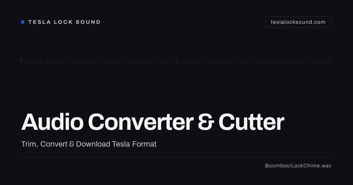 Tesla Lock Sound Converter — Turn Any MP3 into LockChime.wav