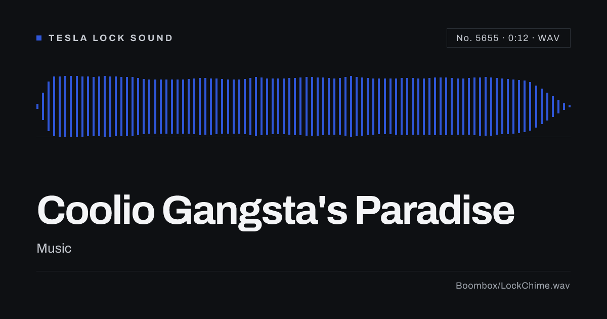 Coolio Gangsta's Paradise Sound Effect: Free WAV Download