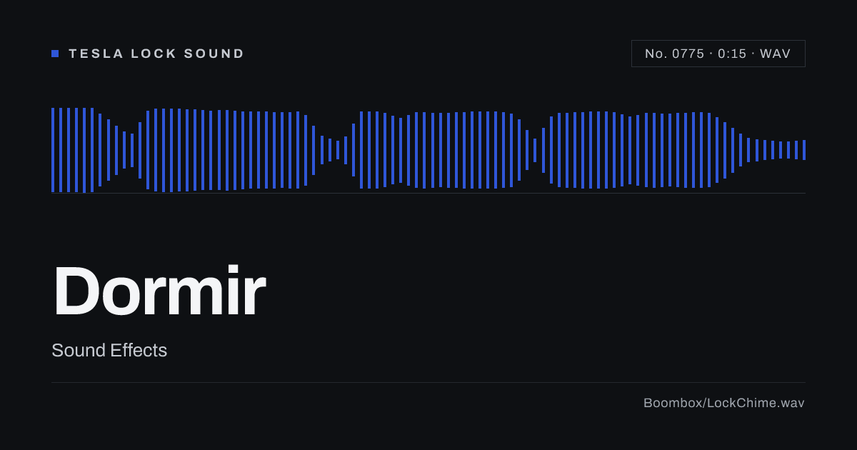 Dormir Sound Effect: Free WAV Download