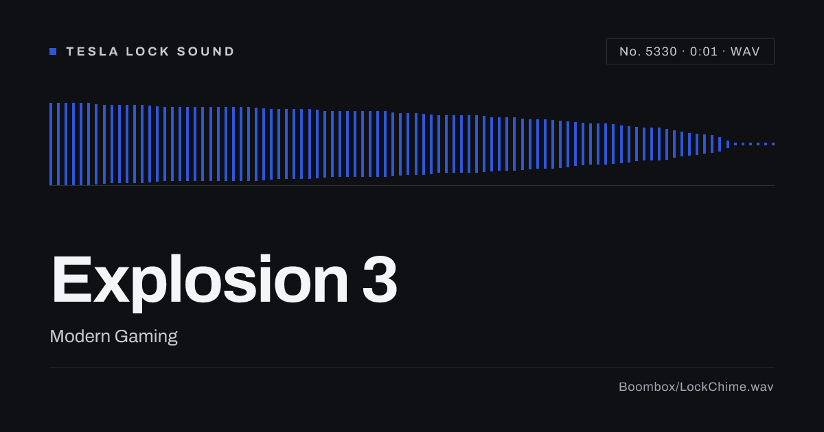 Explosion 3 Sound Effect: Free WAV Download