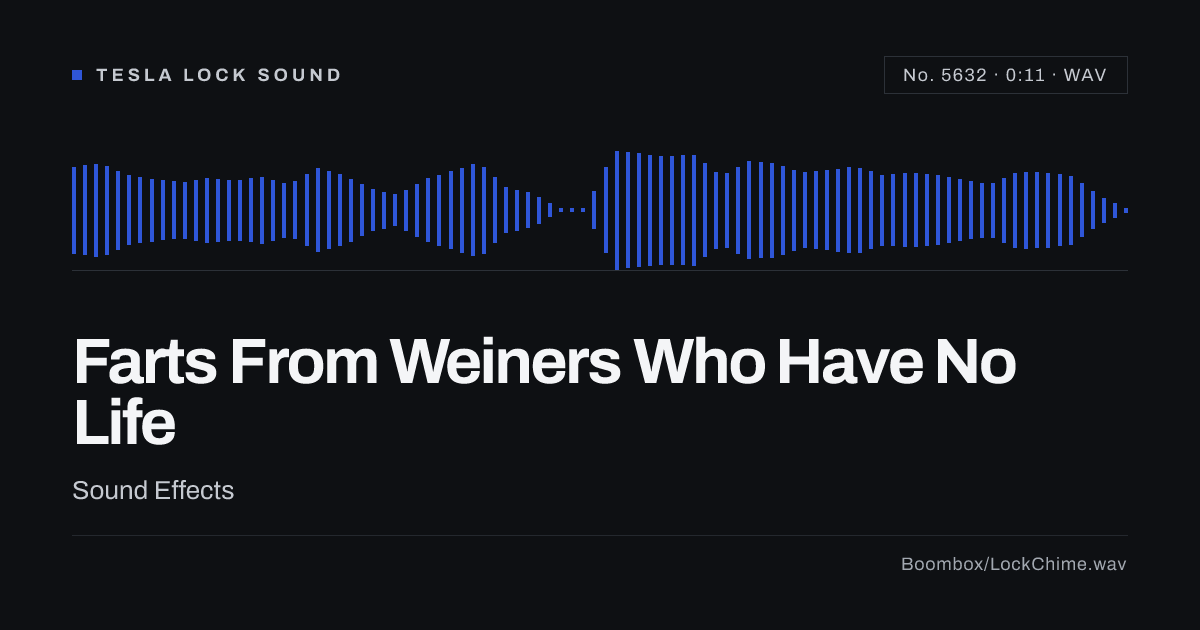Farts From Weiners Who Have No Life Sound Effect: Free WAV Download