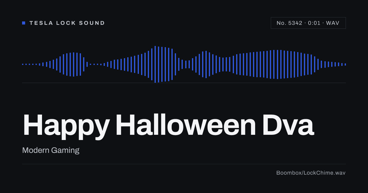 Happy Halloween Dva Sound Effect: Free WAV Download