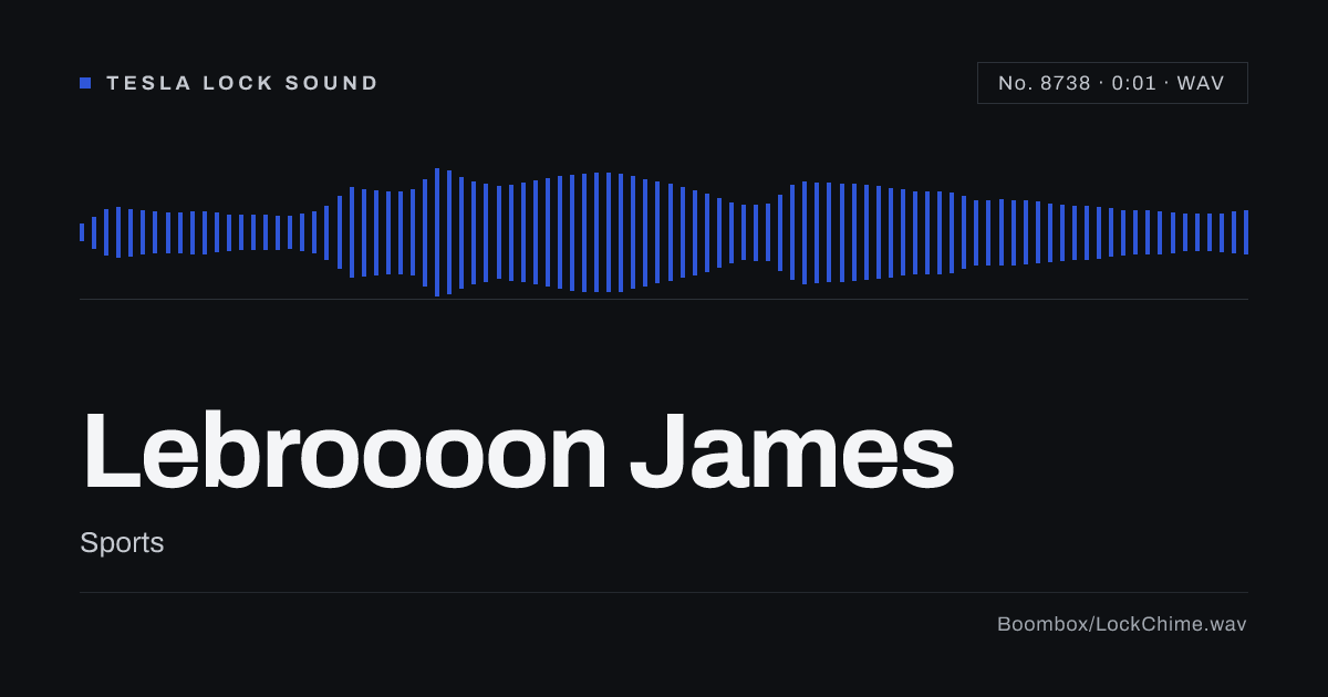 Lebroooon James Sound Effect: Free WAV Download
