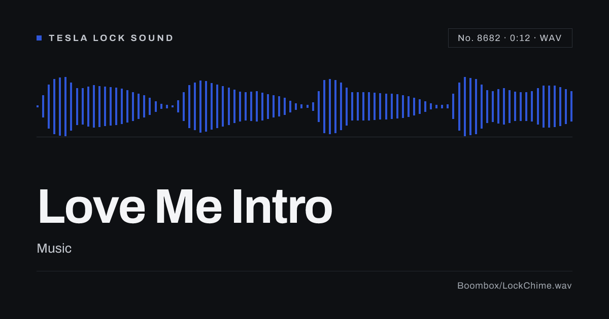 Love Me Intro Sound Effect: Free WAV Download