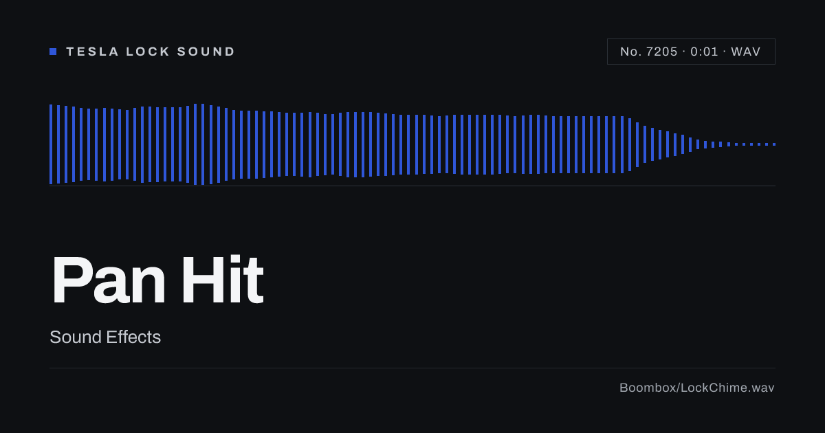 Pan Hit Sound Effect: Free WAV Download