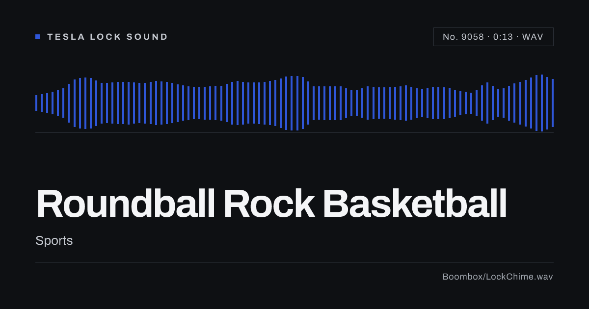 Roundball Rock Basketball Sound Effect: Free WAV Download