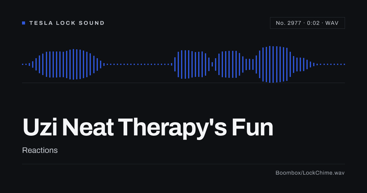 Uzi Neat Therapy's Fun Sound Effect: Free WAV Download