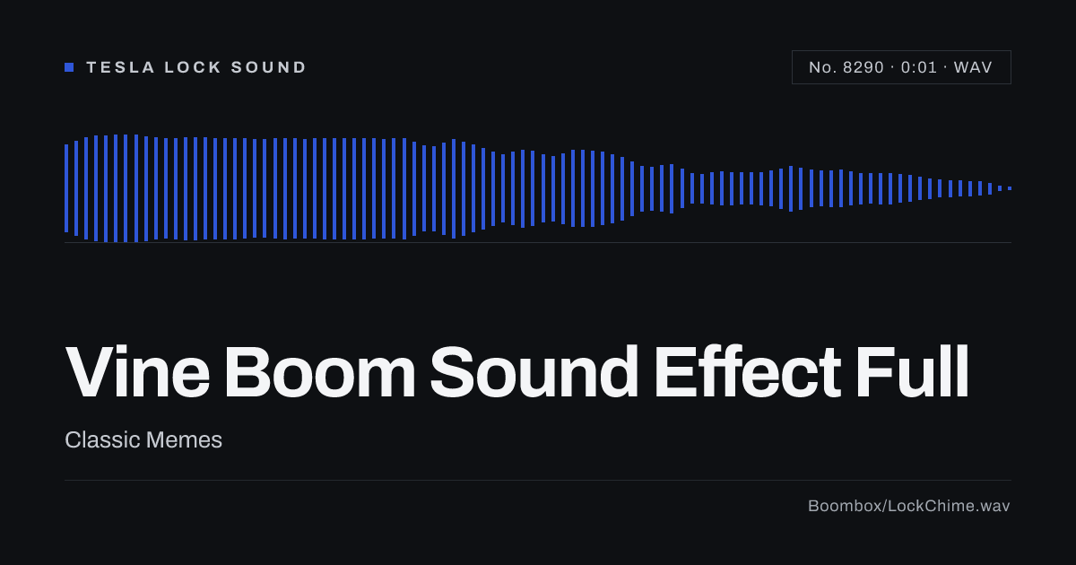 Vine Boom Sound Effect Full: Free WAV Download